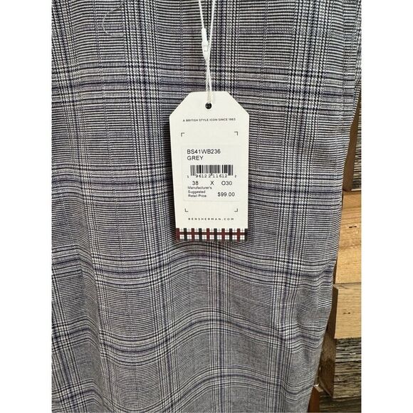 Ben Sherman NWT Heritage Check Slim Taper Trouser size 38 x 30 - Picture 5 of 8